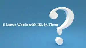 5 Letter Words with IEL in Them All Words List