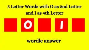 5 Letter Words with O as 2nd Letter and I as 4th Letter All Words List