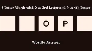 5 Letter Words with O as 3rd Letter and P as 4th Letter All Words List