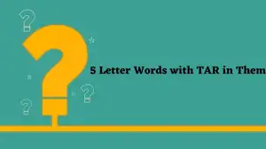 5 Letter Words with TAR in them All Words List