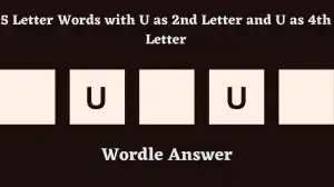 5 Letter Words with U as 2nd Letter and U as 4th Letter All Words List