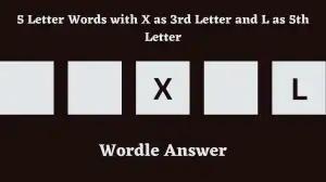 5 Letter Words with X as 3rd Letter and L as 5th Letter All Words List