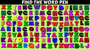 Are you smart enough to Find the Word Pen in 13 Secs