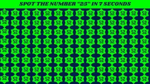 Brain Teaser for Geniuses: Find the Number 25 among 52 in 7 Secs