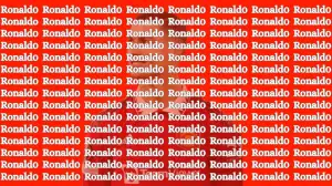 Brain Teaser for Geniuses: Only 20/20 HD Vision People Can Find the Famous Footballer RONALDO in 10 Secs