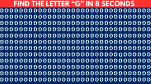 Brain Teaser For IQ Test: Only 1% Of Genius Can Find the Letter G in 8 Secs