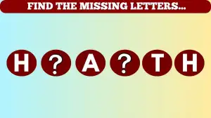 Brain Teaser IQ Test: Only Genius Can Guess the Missing letters in this Image in 8 Secs