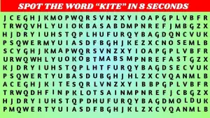 Brain Teaser Puzzle: Only 50/50 HD Vision People can Find the Word Kite in 12 Secs