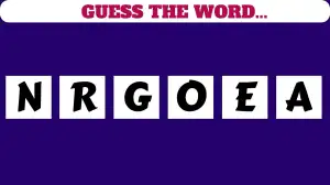 Brain Teaser Scrambled Word: Can you Find the 6 Letter Word in 8 Seconds?