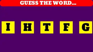 Brain Teaser Scrambled Word Puzzle: Can you Guess the 5 Letter Word in 13 Seconds?