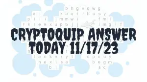 Cryptoquip Answer Today 11/17/23