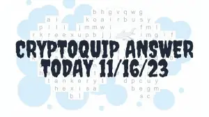 Cryptoquip Answer Today 11/16/23