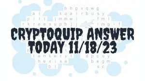 Cryptoquip Answer Today 11/18/23