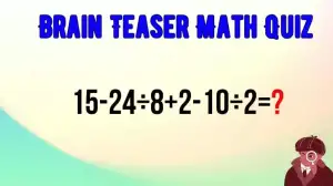 Find the Solution to The Math Problem by Solving 15-24÷8+2-10÷2