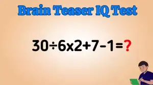 Find the Solution to the Math Puzzle 30÷6x2+7-1