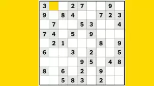 NYT Sudoku Easy Puzzle Today 15 November 2023