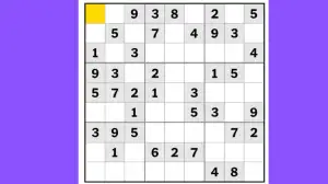 NYT Sudoku Easy Puzzle Today 17 November 2023