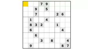 NYT Sudoku Hard Puzzle Today 15 November 2023