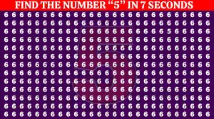 Observation Find it Out: Only A Human With 360 Vision Can Spot the Number 5 among 6 in 7 Secs