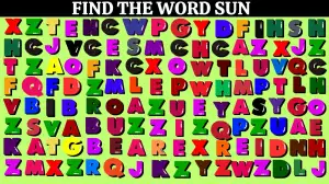 Observation Visual Test: Only Extra Sharp Eyes can Find the Hidden Word Sun in Less than 10 seconds