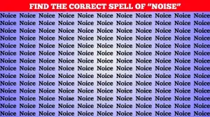 Observation Visual Test: Use Your Sharpest Eyes To Find The Hidden Word Noise in 7 Secs