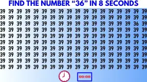 Only 20% of People Can Spot the Number 36 in This Brain Teaser Within 8 Seconds