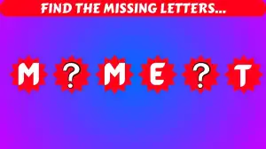 Optical Illusion IQ Test: You have X-Ray vision if you can Find the Missing Letters in 5 Secs