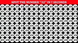 Puzzle for IQ Test: Only Detective Brains Can Spot the Number 32 in 7 Secs