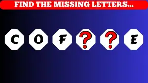 Puzzle: Only Genius Can Guess the Missing letters in this Image in 10 Secs