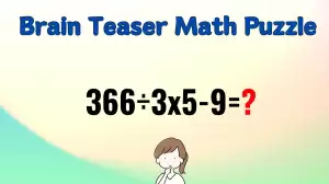 Can You Solve this Math Problem? Evaluate 366÷3x5-9