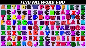 Brain Teaser to Test Your IQ: Can You Spot the Word God in the Picture within 11 Secs