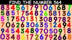 Quick-Thinker's Challenge: Find the Hidden Number 564 in 10 Secs