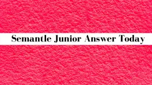 Semantle Junior Answer Today November 24 2023