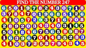 Test Visual Acuity: Only 4k Vision People can Find the Number 247 in 8 Secs