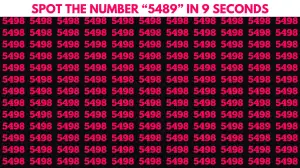 Test Visual Acuity: Only Extra Sharp Eyes can Find the Hidden Number 5489 in Less than 9 seconds