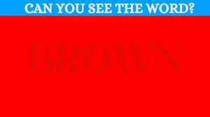 Test Visual Acuity: Only Extra Sharp Eyes can see the word in Less than 10 seconds