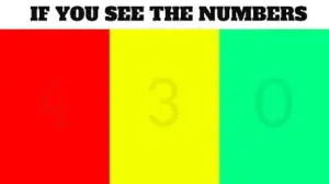 Thinking Test: If you have 20/20 Vision Find the Hidden Number in 15 Secs