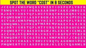 Thinking Test: Only Extra Sharp Eyes can Find the Hidden Word Cost in Less than 8 seconds