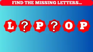 Ultimate Visual Skill Test: Can you Find the Missing Letters in this Image in 6 Secs