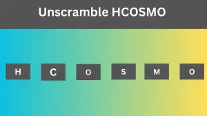 Unscramble HCOSMO Jumble Word Today