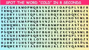 Viral Brain Teaser: Can you spot a Hidden Word Cold in Less than 8 Seconds