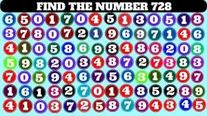 Visual Test: Only 1% With Super Vision Can Spot The Number 728 in 6 Secs