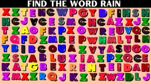 Visual Test: Only 1% With Super Vision Can Spot The Word Rain in 6 Secs