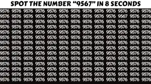 Visual Test: You Have A High IQ If You Can Find the Number 9567 in 10 Seconds