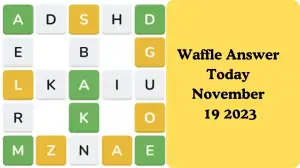 Waffle Answer Today November 19 2023, Daily Waffle #667 Game Hints and Solution