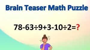 What is the Solution to the Math Puzzle 78-63÷9+3-10÷2