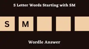 5 Letter Words Starting with SM All Words List