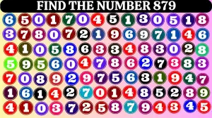 Observation Find it Out: If you have Sharp Eyes Find the Number 879 in 10 Secs