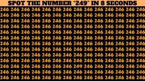 Only High IQ Geniuses can Find the Hidden Number 249 in 8 Secs. Can You?