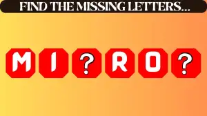 Optical Illusion IQ Test: You have Supervision if you can Find the Missing Letters in 9 Secs